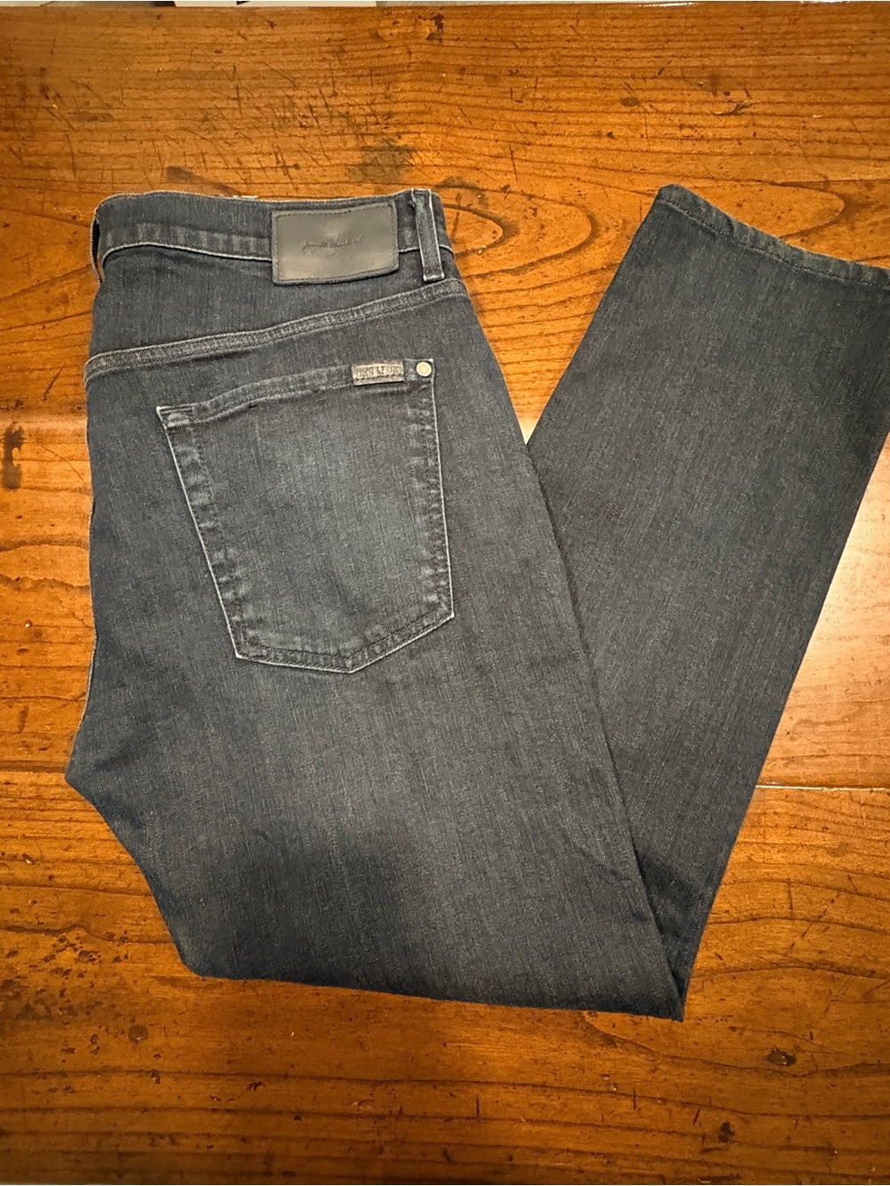 7 For All Mankind The Straight Luxe Performance Jeans Size 36